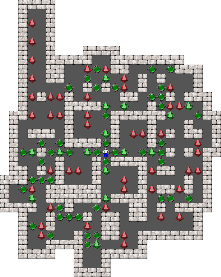 Sokoban Mass Remodel level 1674